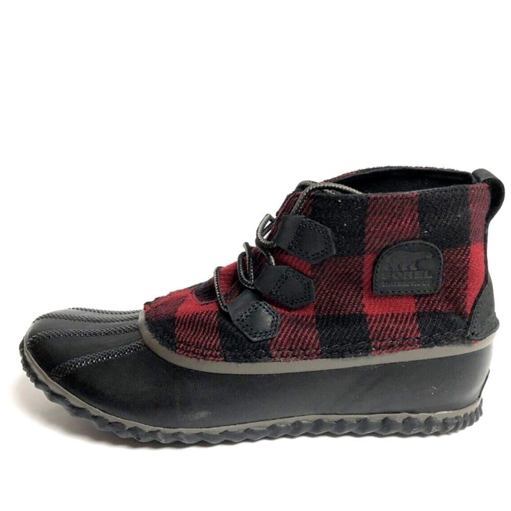 Sorel Women's Out N About Plus, Checkered Winter Booties, Size 10.5M.